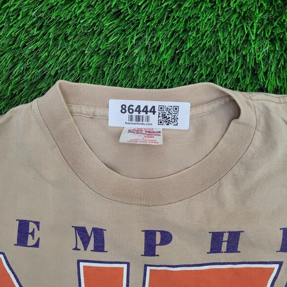 Vintage 1993 Memphis NFL Shirt Medium 20x27 Brown - Picture 9 of 15